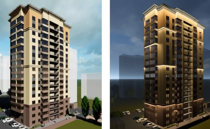 Эскизный проект ЖК на ул. Крупской, 100 