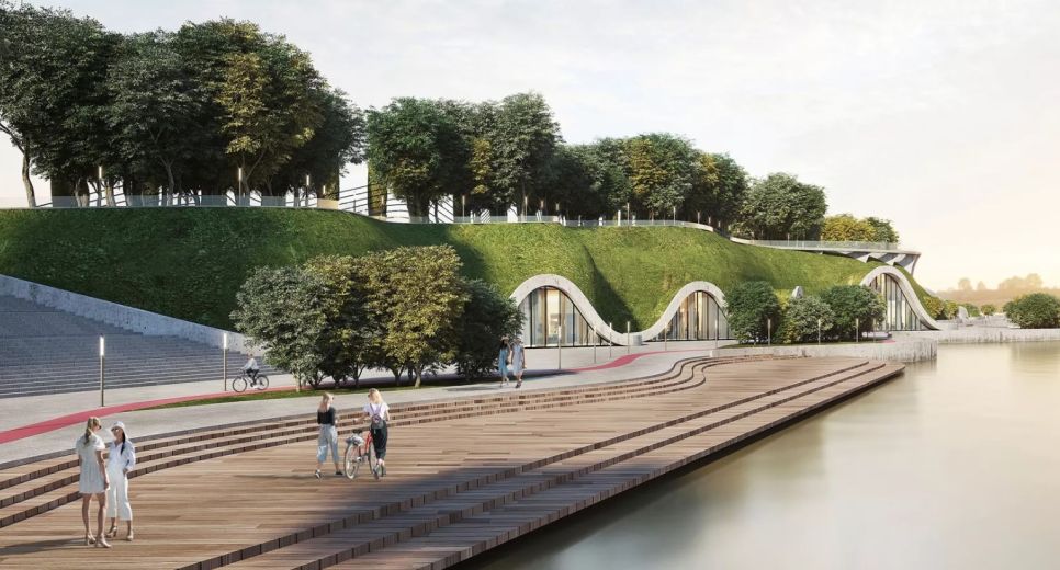 Визуализация предварительного проекта набережной на берегу Ковша
