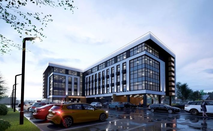 Проект БЦ на ул. Багряной