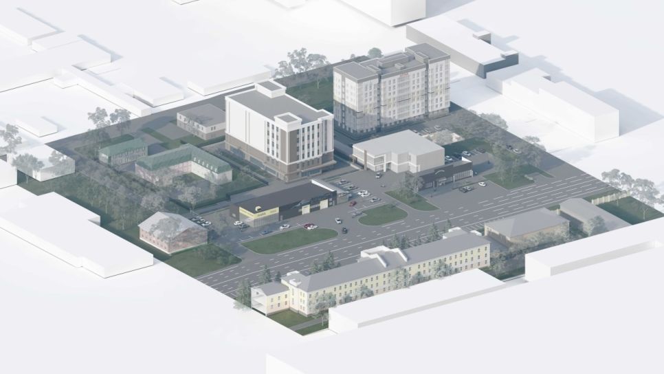 Проект здания госархива Алтайского края