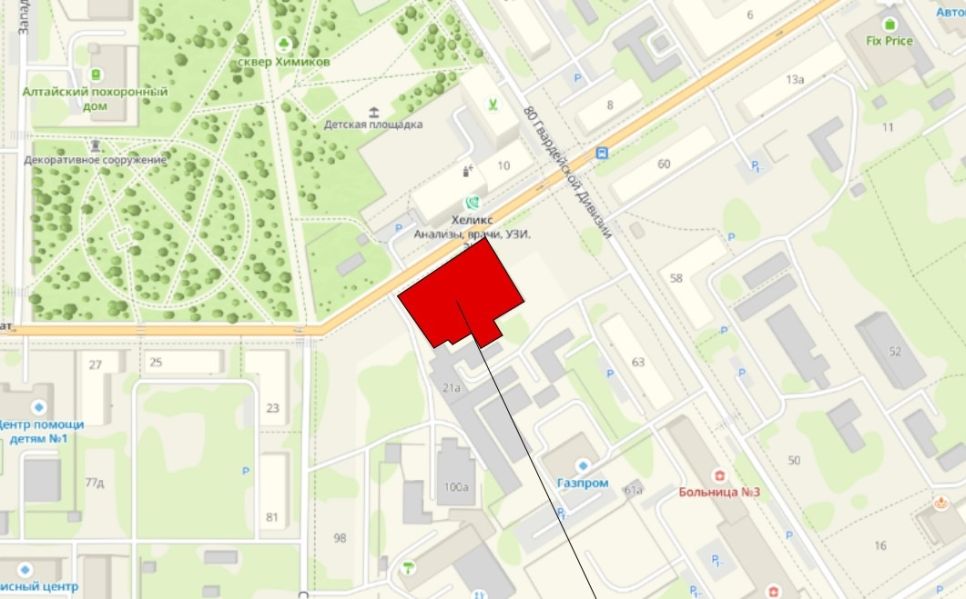 Проект магазина на ул. Эмилии Алексеевой, 19