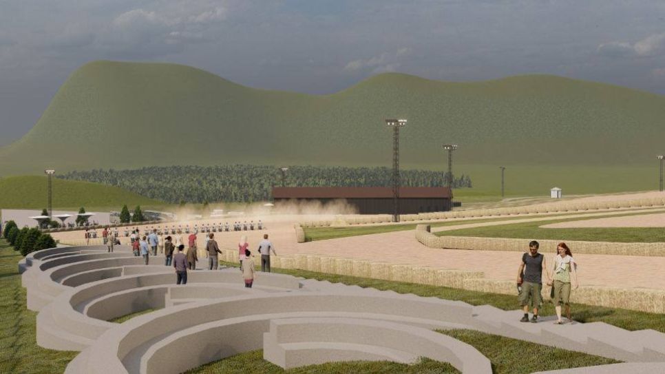 Эскизы универсального спортивного комплекса для занятий мотоспортом