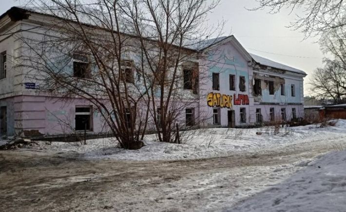 Здание на проспекте Ленина, 125. Март 2022 года