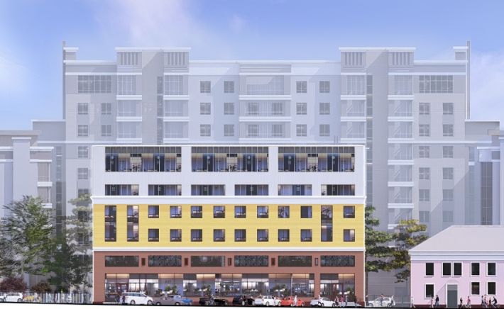 Визуализация проекта надстройки здания на пр. Социалистическом, 24