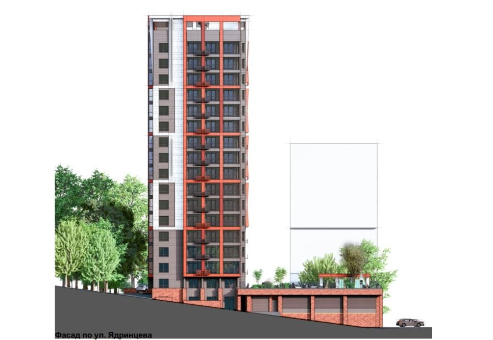 Эскизны проект дома на ул. Папанинцев, 166