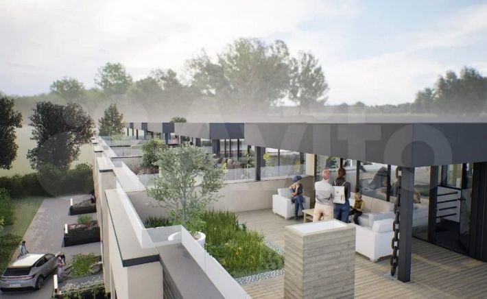 Визуализация проекта таунхауса на ул. Вечерняя в Борзовой Заимке