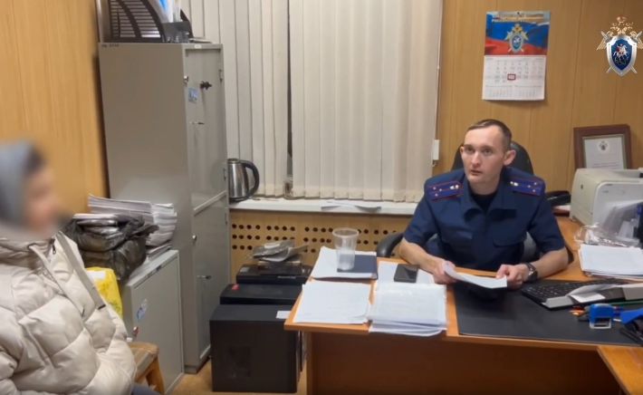 Кадры задержания  Натальи Шайкиной