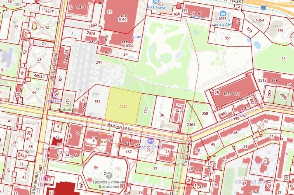 Участок на ул. Взлетной, 2д