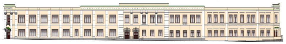 Визуализация проекта реставрации богадельни Пуртова на ул. Пушкина, 58/пр. Социалистическом, 20