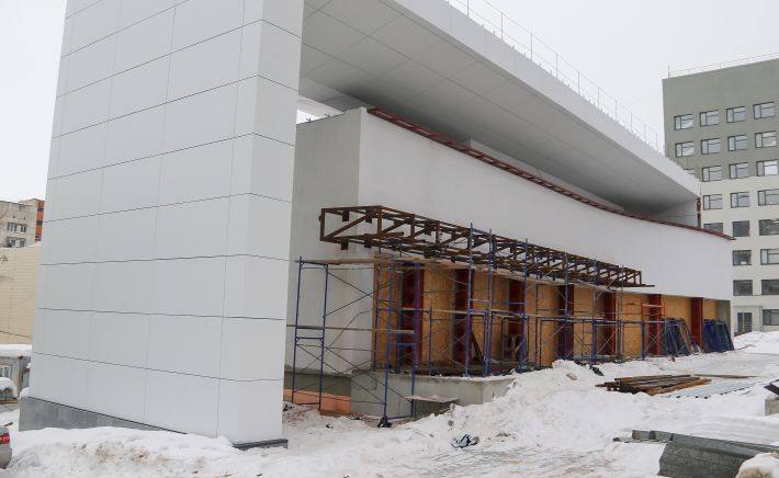 Стройплощадка концертного зала музколледжа на ул. Песчаной, 84