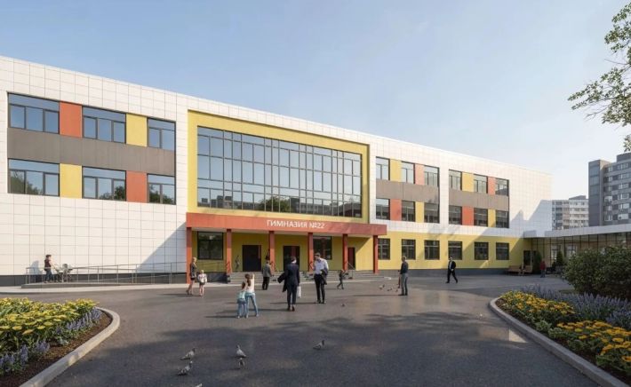 Проект пристройки к гимназии №22