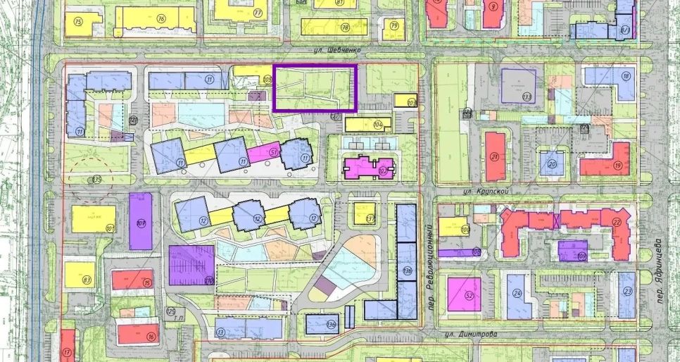 Проект планировки квартала "Строитель"