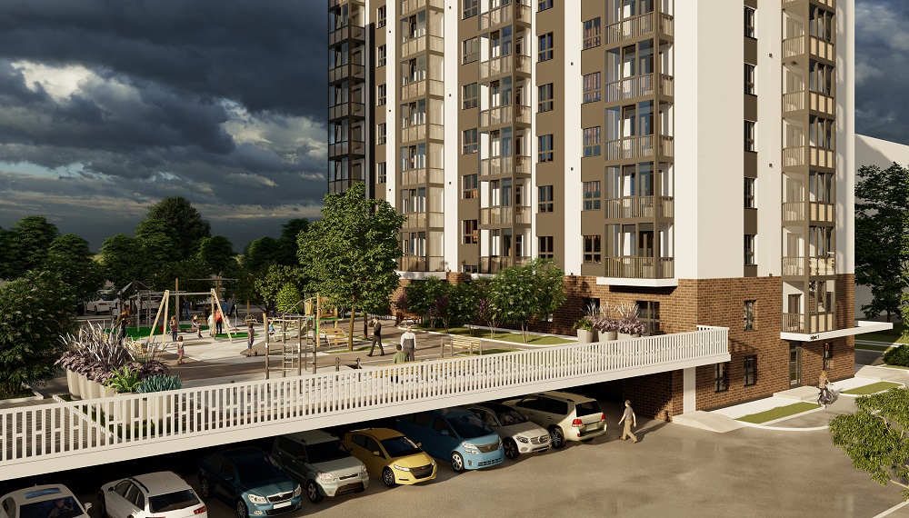 В Барнауле становятся популярными многоуровневые дворы