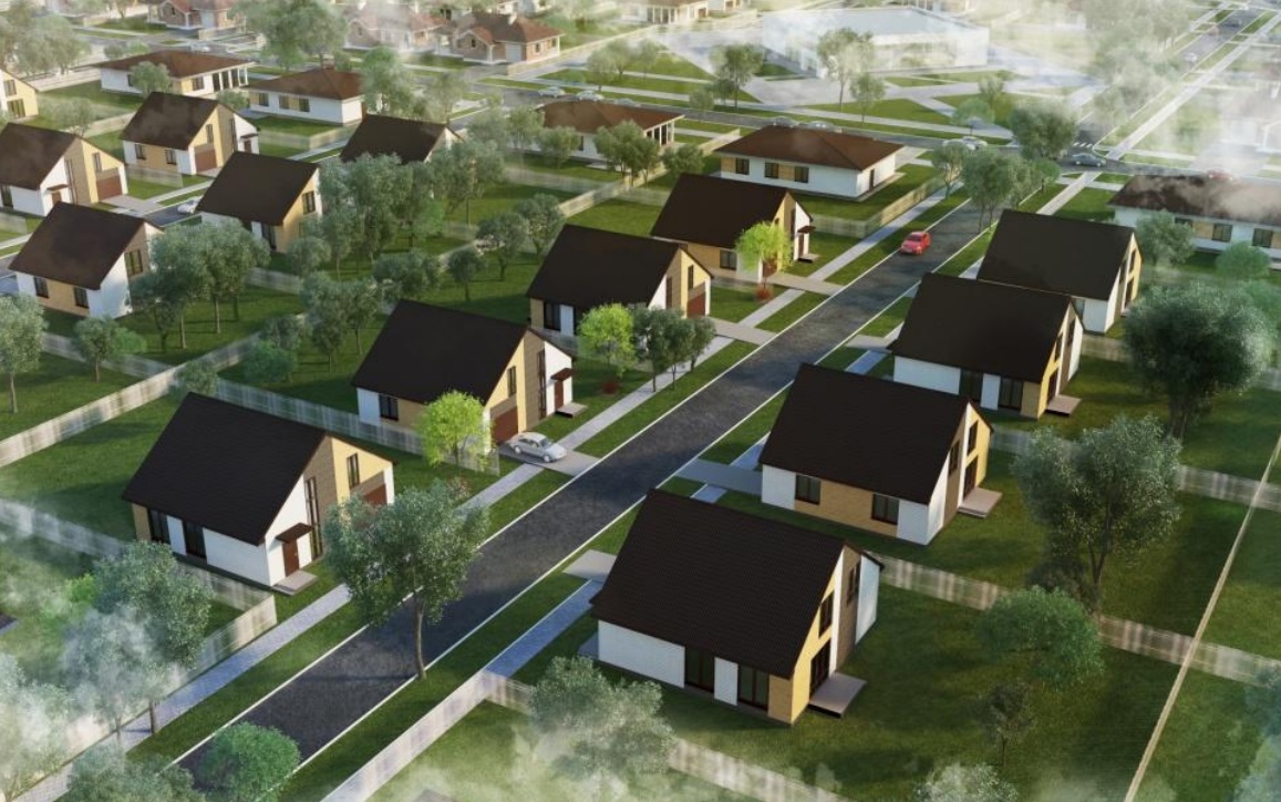 Новый коттеджный поселок с готовыми домами начали строить вблизи Барнаула