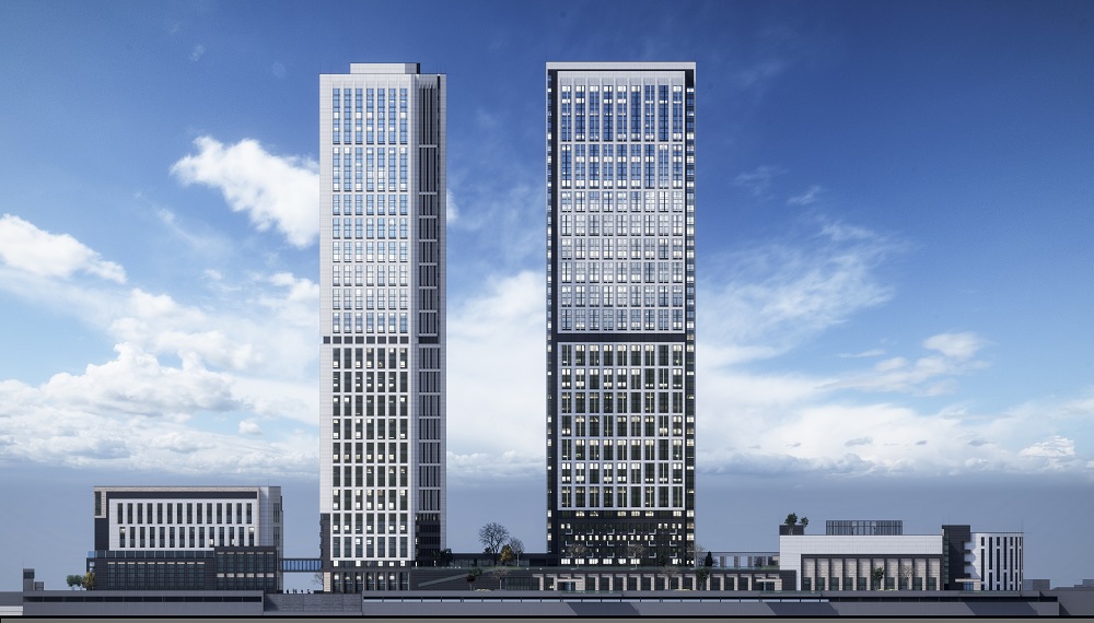 Архитекторы показали проект 44-этажных башен на речном вокзале в Барнауле