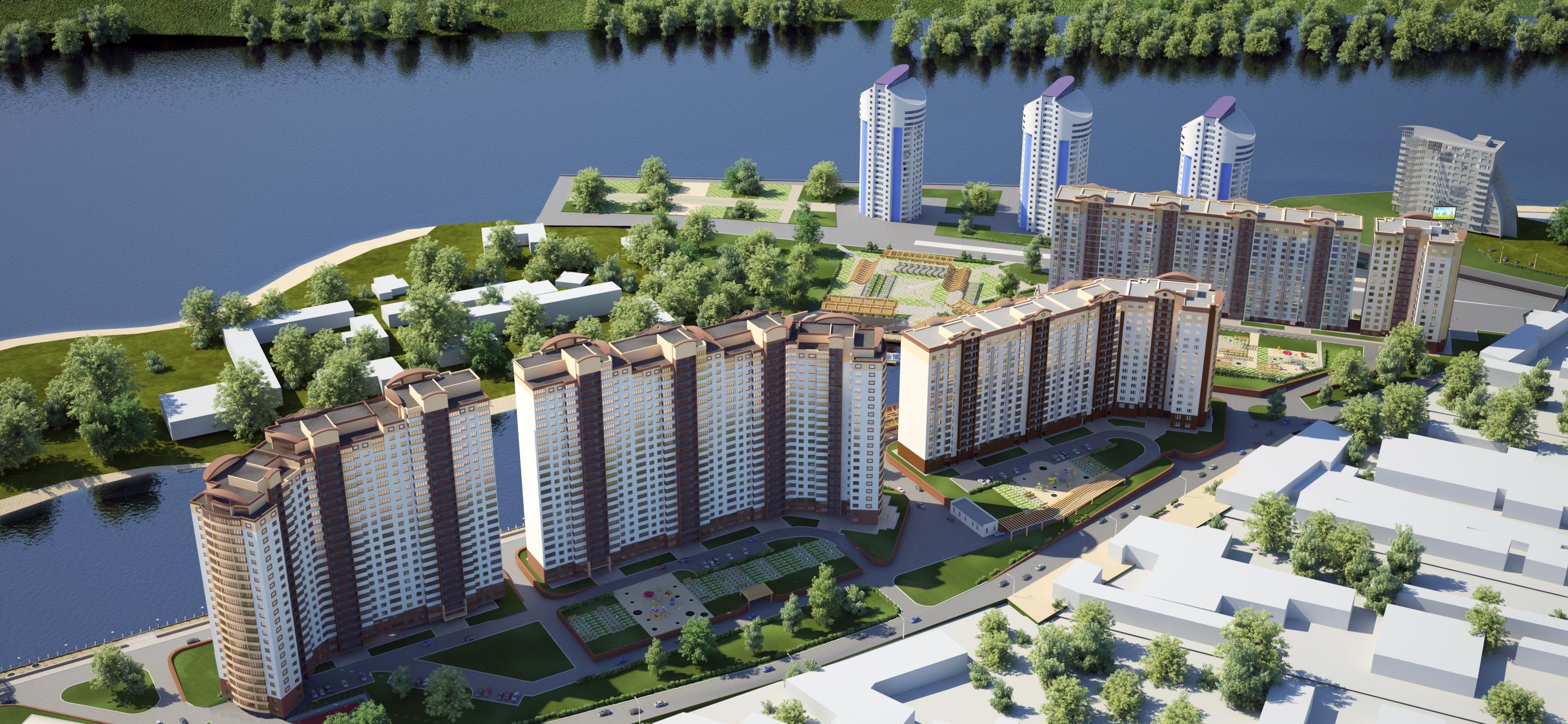 Дом в виде 25-этажной стены с пентхаусами появится в Барнауле